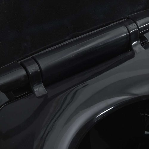  fekete kerámia perem nélküli WC 7 cm extra magasság Soft Close