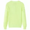 Gyerek pulóver kötött neonsárga 140