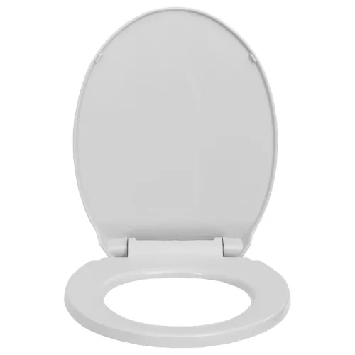  világosszürke lassan csukódó fedelű gyorskioldó ovális WC ülőke