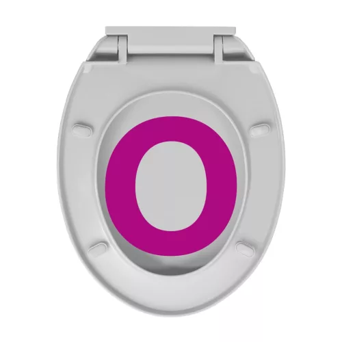  világosszürke lassan csukódó fedelű gyorskioldó ovális WC ülőke