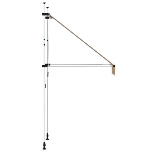  narancssárga-fehér csíkos kézzel feltekerhető napellenző 100 cm