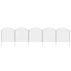  zöld íves kerti kerítés szett 77,5 x 78,5 cm