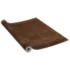  2 db sötét tölgyszínű öntapadó PVC ajtófólia 210 x 90 cm