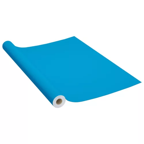  azúrkék öntapadó PVC bútorfólia 500 x 90 cm