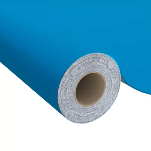  azúrkék öntapadó PVC bútorfólia 500 x 90 cm