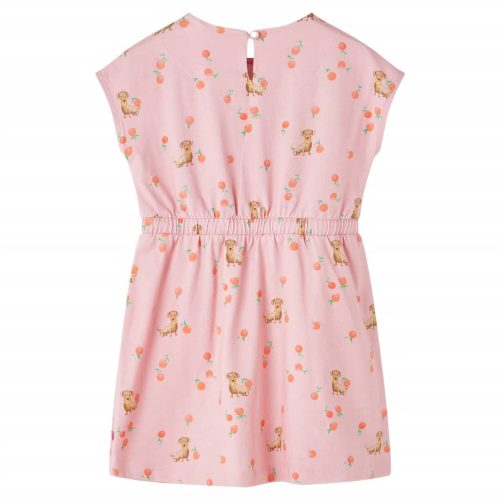 Gyerek ruha zsinórral Világos narancssárga 116