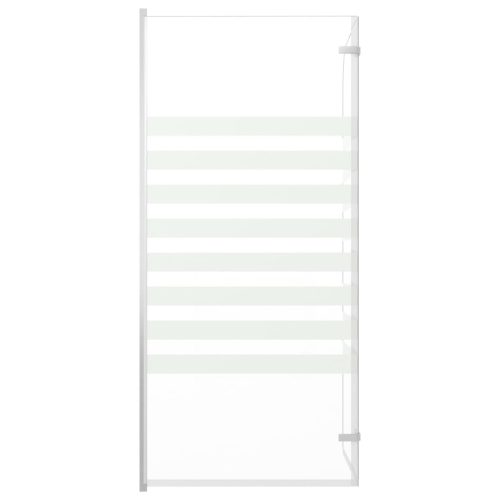  átlátszó csíkos edzett üveg kádparaván 120 x 140 cm