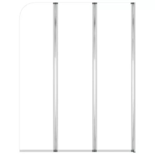  2 db átlátszó edzett üveg kádparaván 104 x 130 cm