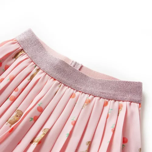 Világos narancssárga redős gyerekszoknya 140