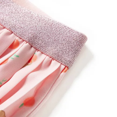 Világos narancssárga redős gyerekszoknya 140