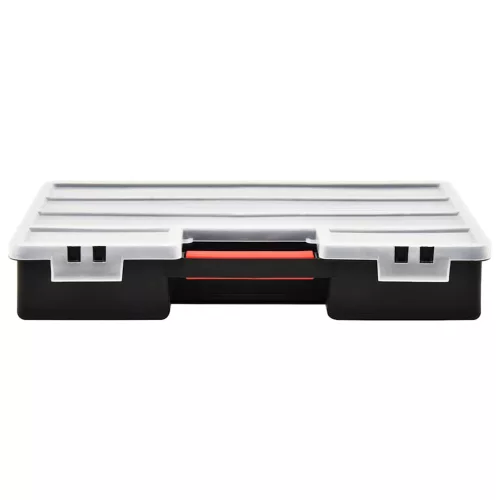  2 db műanyag tárolódoboz állítható elválasztókkal 460x325x80 mm