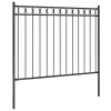  fekete kerti acélkerítés 1,7 x 1,2 m