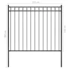  fekete kerti acélkerítés 1,7 x 1,5 m
