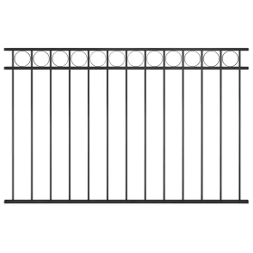  fekete Assen acél kerítéspanel 1,7 x 1 m
