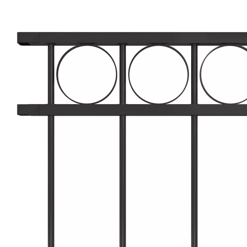  fekete Assen acél kerítéspanel 1,7 x 1 m