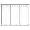  fekete acél kerítéspanel 1,7 x 1,2 m