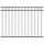  fekete acél kerítéspanel 1,7 x 1,2 m