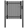  antracitszürke acél kerítéskapu 1 x 1,25 cm