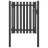  antracitszürke acél kerítéskapu 1 x 1,5 cm