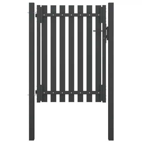  antracitszürke acél kerítéskapu 1 x 1,7 m
