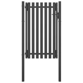  antracitszürke acél kerítéskapu 1 x 2 m