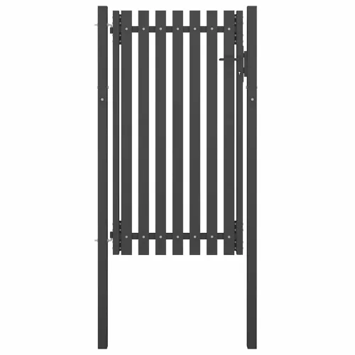  antracitszürke acél kerítéskapu 1 x 2,25 m