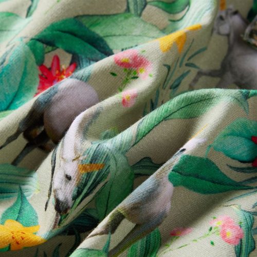 Gyerek ruha repülő ujjú világos khaki 116