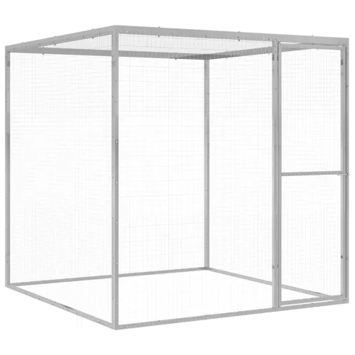  horganyzott acél macskaketrec 1,5 x 1,5 x 1,5 m