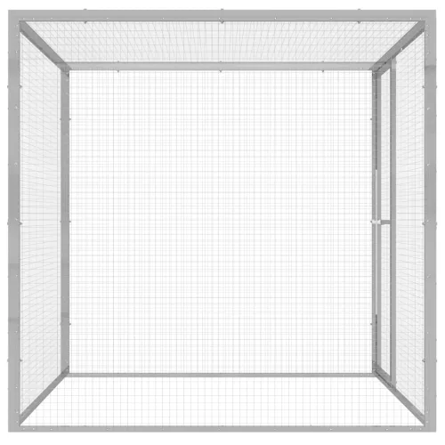  horganyzott acél macskaketrec 1,5 x 1,5 x 1,5 m
