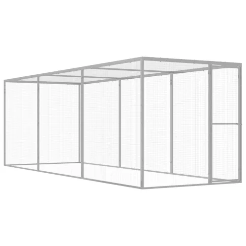  horganyzott acél macskaketrec 4,5 x 1,5 x 1,5 m
