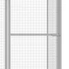  horganyzott acél macskaketrec 4,5 x 1,5 x 1,5 m