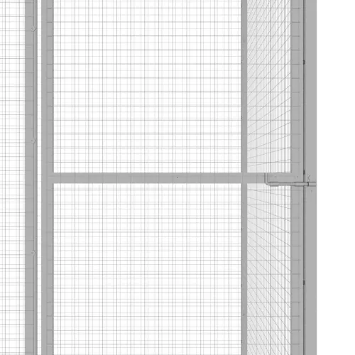  horganyzott acél macskaketrec 4,5 x 1,5 x 1,5 m