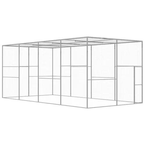  horganyzott acél macskaketrec 6 x 3 x 2,5 m