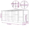  horganyzott acél macskaketrec 6 x 3 x 2,5 m