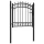  fekete acél kerítéskapu cövekekkel 100 x 100 cm 