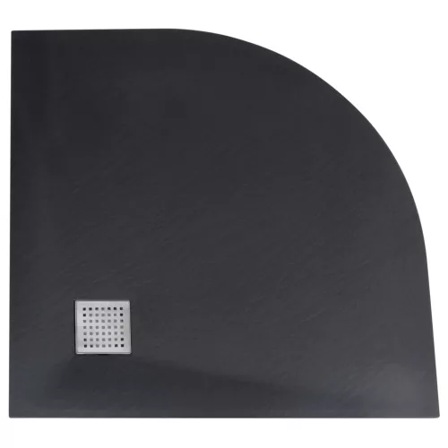  fekete SMC zuhanytálca 90 x 90 cm