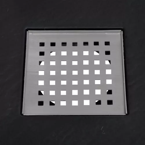  fekete SMC zuhanytálca 90 x 90 cm