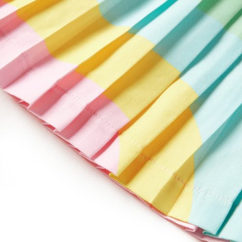 Világos rózsaszín redős gyerekszoknya 92