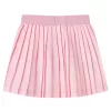 Világos rózsaszín redős gyerekszoknya 128