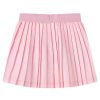 Világos rózsaszín redős gyerekszoknya 140
