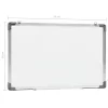  szárazon letörölhető fehér acél mágnestábla 50 x 35 cm