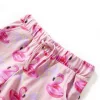 Világos rózsaszín gyerekrövidnadrág húzózsinórral 128