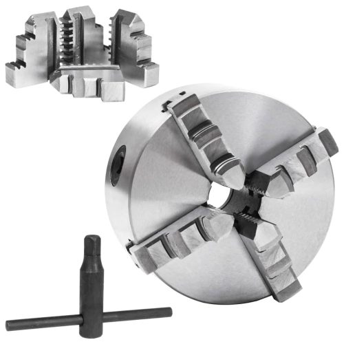  4 szorítópofás önközpontosító acél esztergatokmány 125 mm