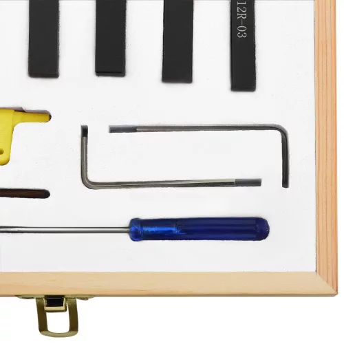  12 részes váltólapos esztergaszerszám készlet 8x8 mm 70 mm