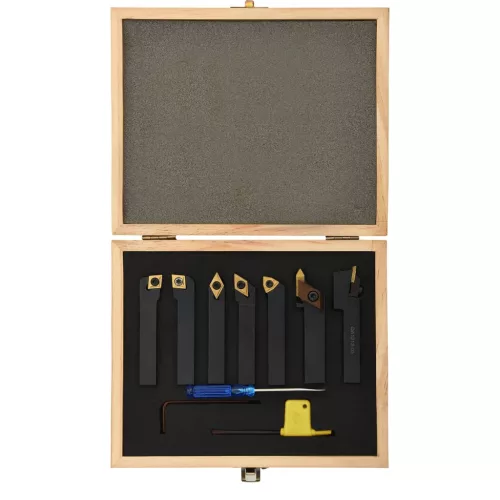  12 részes váltólapos esztergaszerszám készlet 12 x 12 mm 80 mm