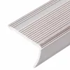  15 db pezsgőszínű L-alakú alumínium lépcsőélvédő 90 cm