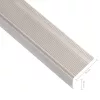  5 db pezsgőszínű L-alakú alumínium lépcsőélvédő 90 cm