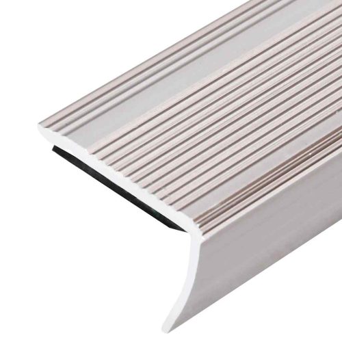  5 db pezsgőszínű L-alakú alumínium lépcsőélvédő 90 cm