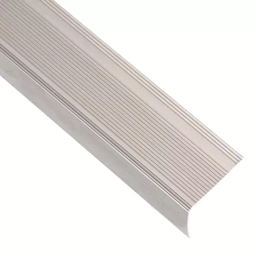  15 db pezsgőszínű L-alakú alumínium lépcsőélvédő 90 cm