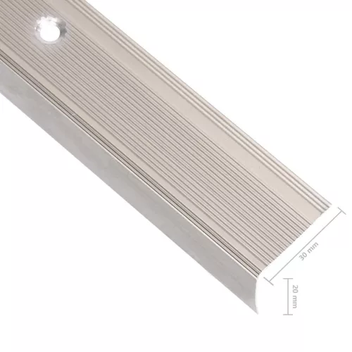  15 db pezsgőszínű L-alakú alumínium lépcsőélvédő 100 cm